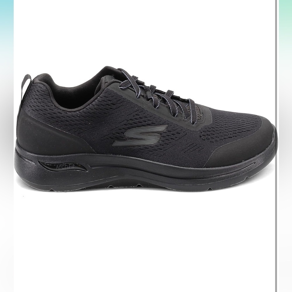 Skechers Men's Gowalk Arch Fit Idyllic Sneaker in Black - Picture 3 of 11